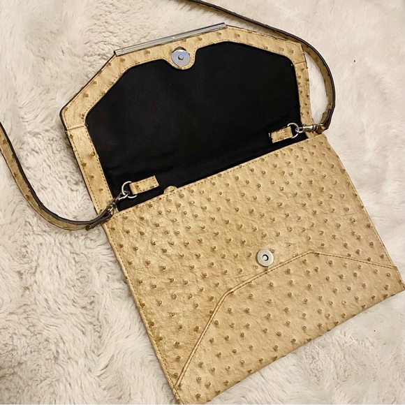 Cream textured shoulder bag - Picture 4 of 6